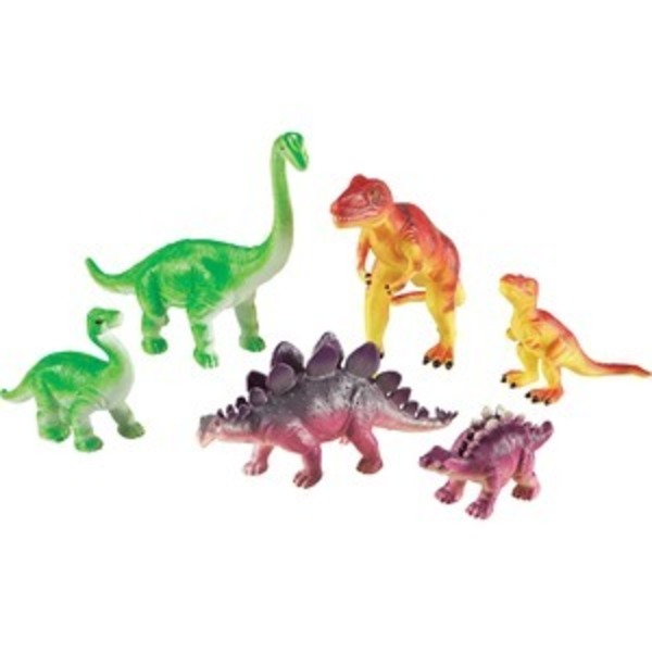 Learning Resources Toy, Dino, Moma&Babie Set, 6Pieces LRN0836